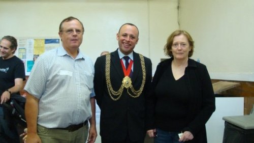 Mayor with one of the key volunteers with former Mayor Cllr Angie Meader 